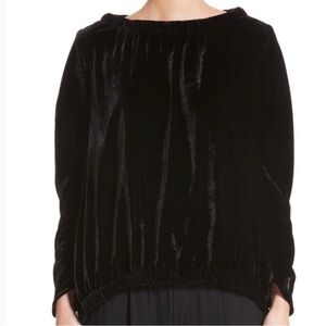 💥PRICE DROP💥 Ruched Velvet Bubble Top- Champagne